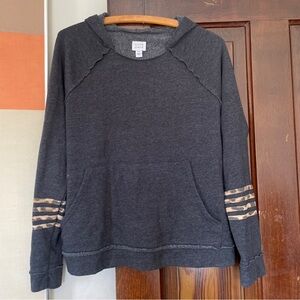 Peyton Jensen Gray Sweatshirt Hoodie XS